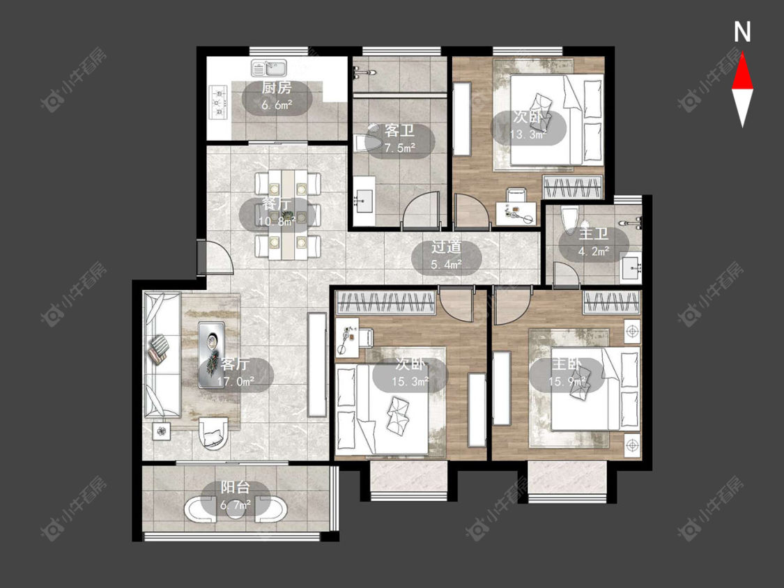 常州白塔新村（武进）在售二手房源户型图_小牛看房