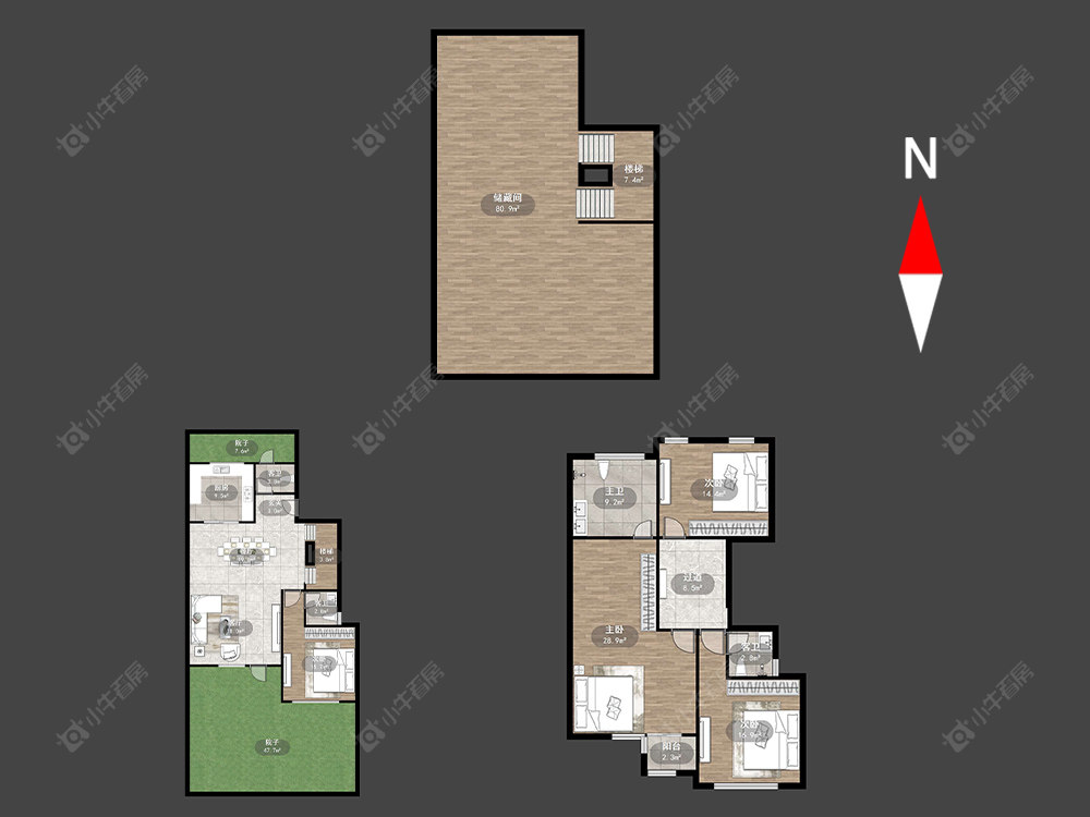 常州绿城江南里在售二手房源户型图_小牛看房