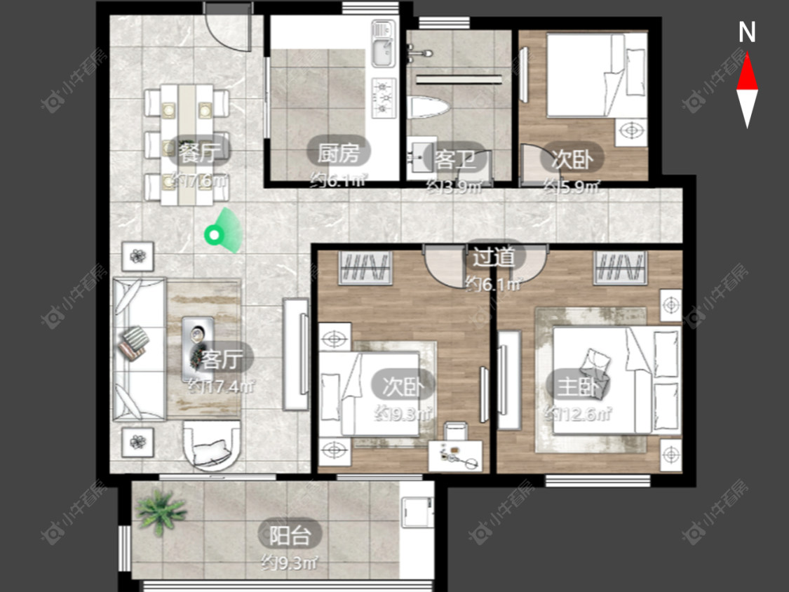 常州紫韵香庭二期在售二手房源_小牛看房