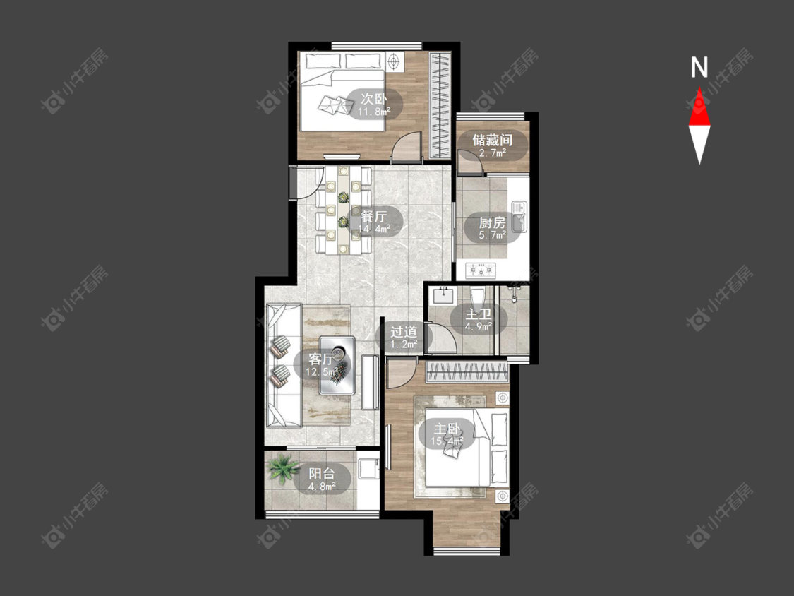 常州怡枫苑在售二手房源户型图_小牛看房