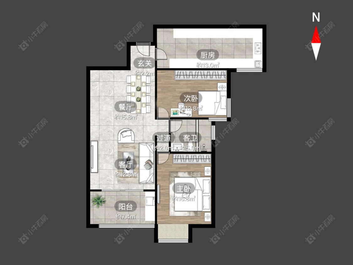 彩虹城房源户型图 常州彩虹城在售二手房源户型图_小牛看房