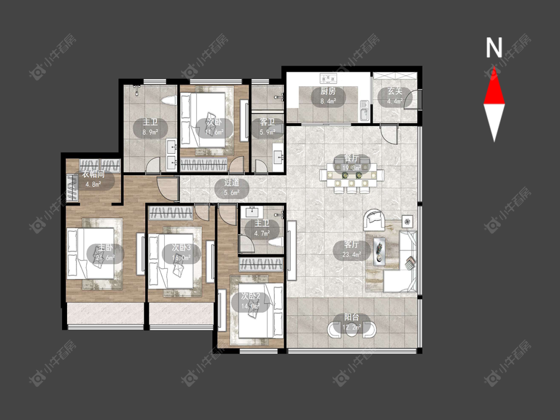 中建招商龙宸壹号房源户型图 常州中建招商龙宸壹号在售二手房源户型图_小牛看房