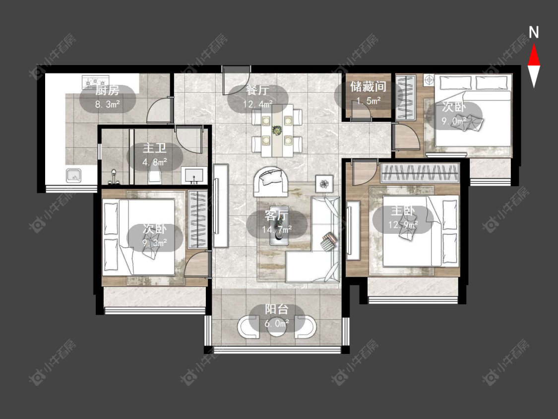 金坛碧桂园三期房源户型图 常州金坛碧桂园三期在售二手房源户型图_小牛看房