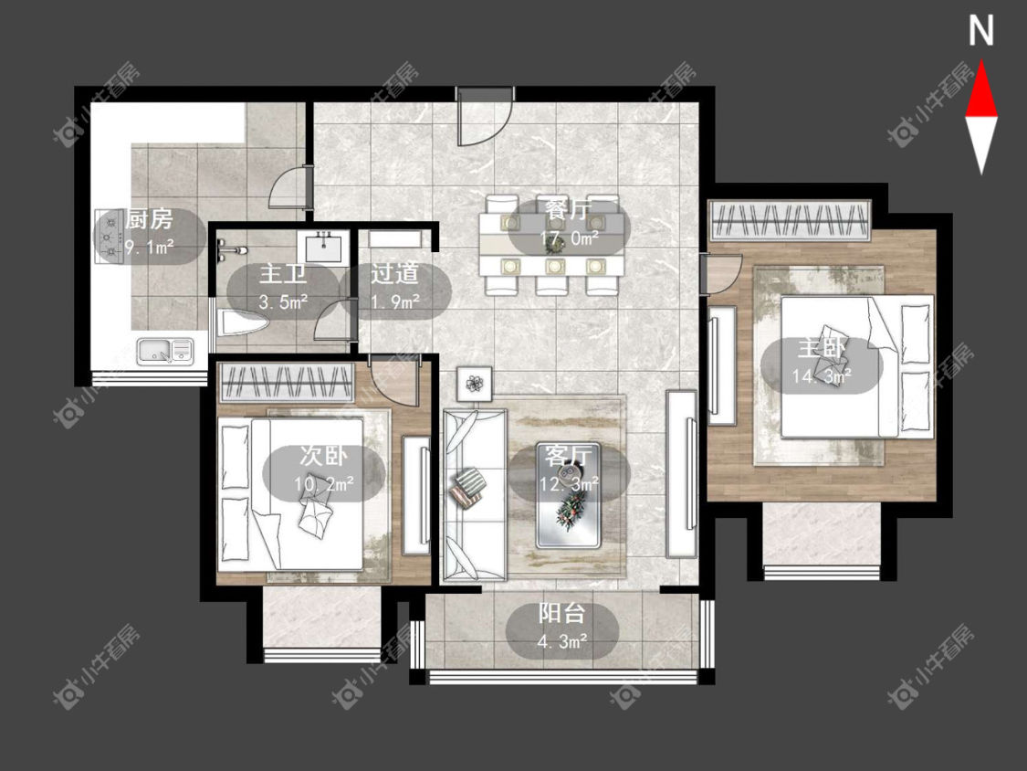 河景花园房源室内图 常州河景花园在租房源室内图_小牛看房