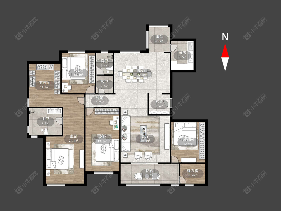 常发豪庭国际房源户型图 常州常发豪庭国际在售二手房源户型图_小牛看房