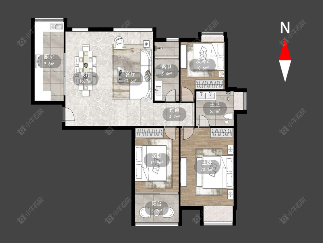 常州典雅花园在售二手房源户型图_小牛看房