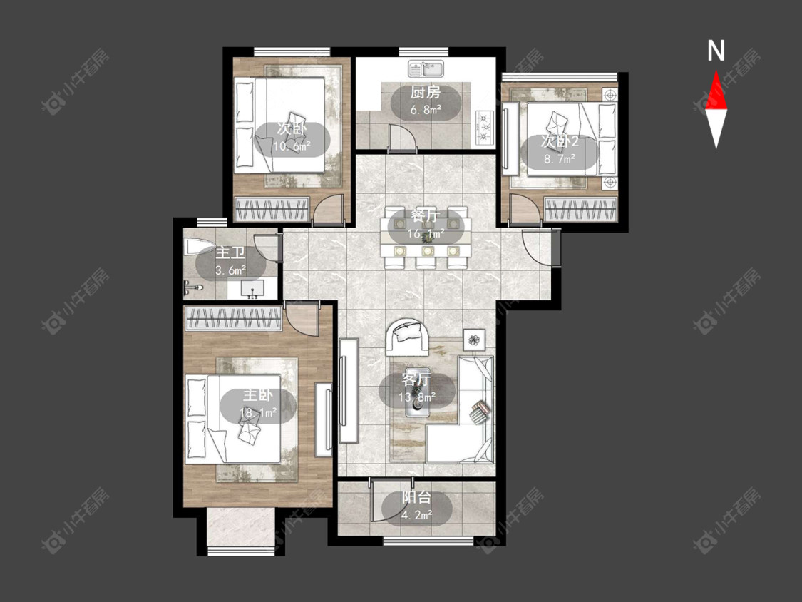 常州弘阳上城在售二手房源户型图_小牛看房