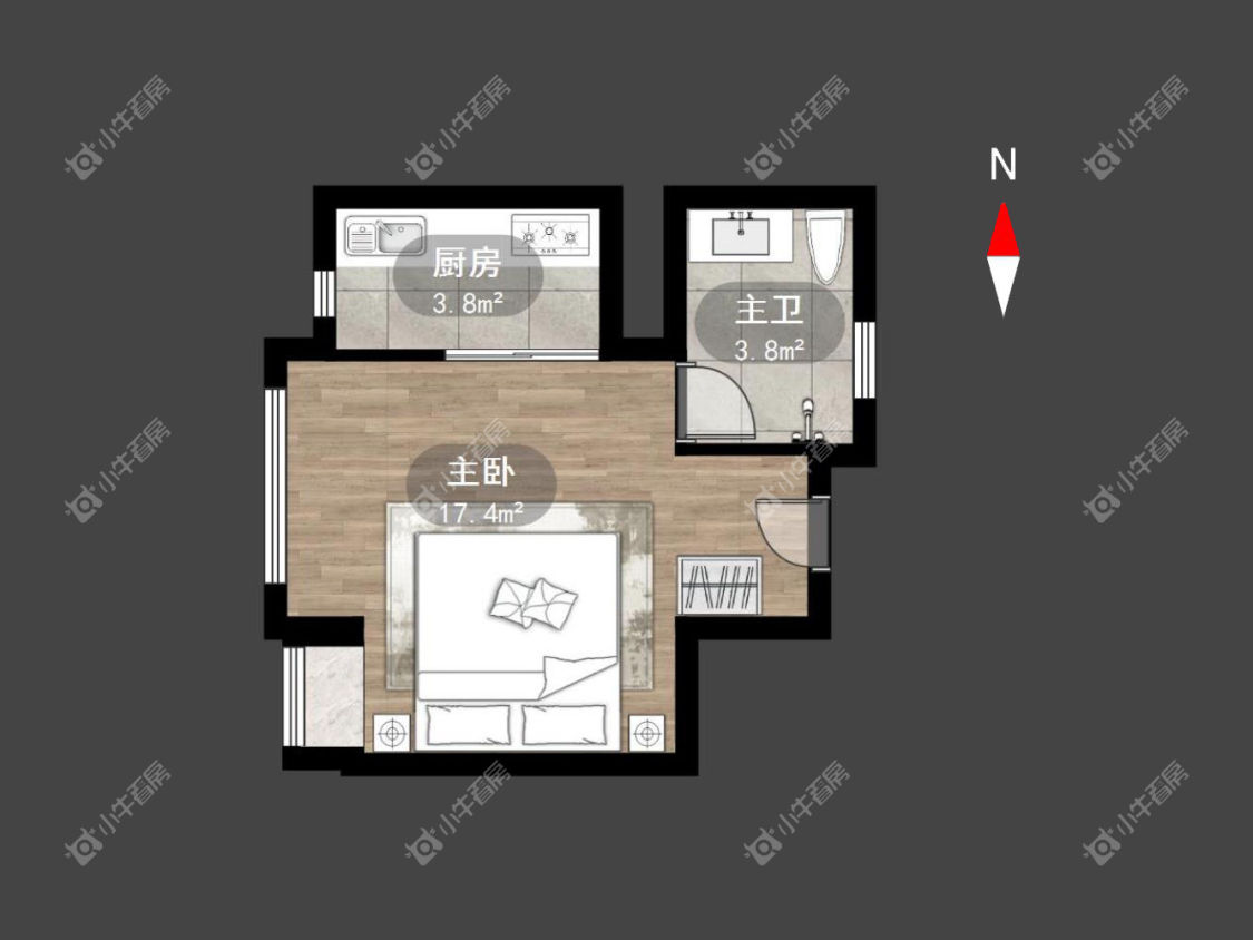 常州怀德名园在租房源户型图_小牛看房