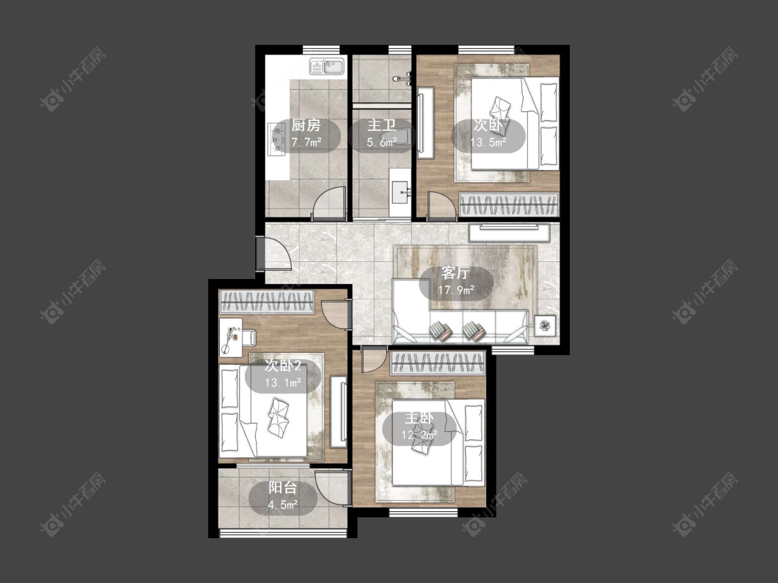 丹阳华南新村在售二手房源户型图_小牛看房