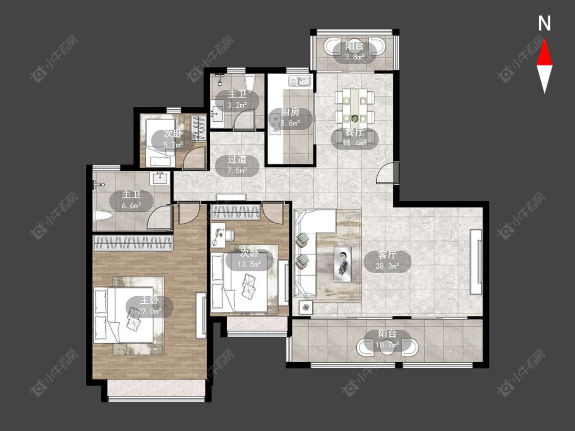雅居乐路劲棠颂房源户型图 常州雅居乐路劲棠颂在售二手房源户型图_小牛看房