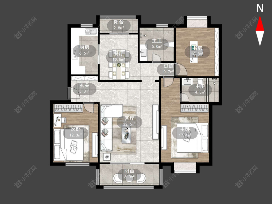 金色新城东区房源户型图 常州金色新城东区在售二手房源户型图_小牛看房