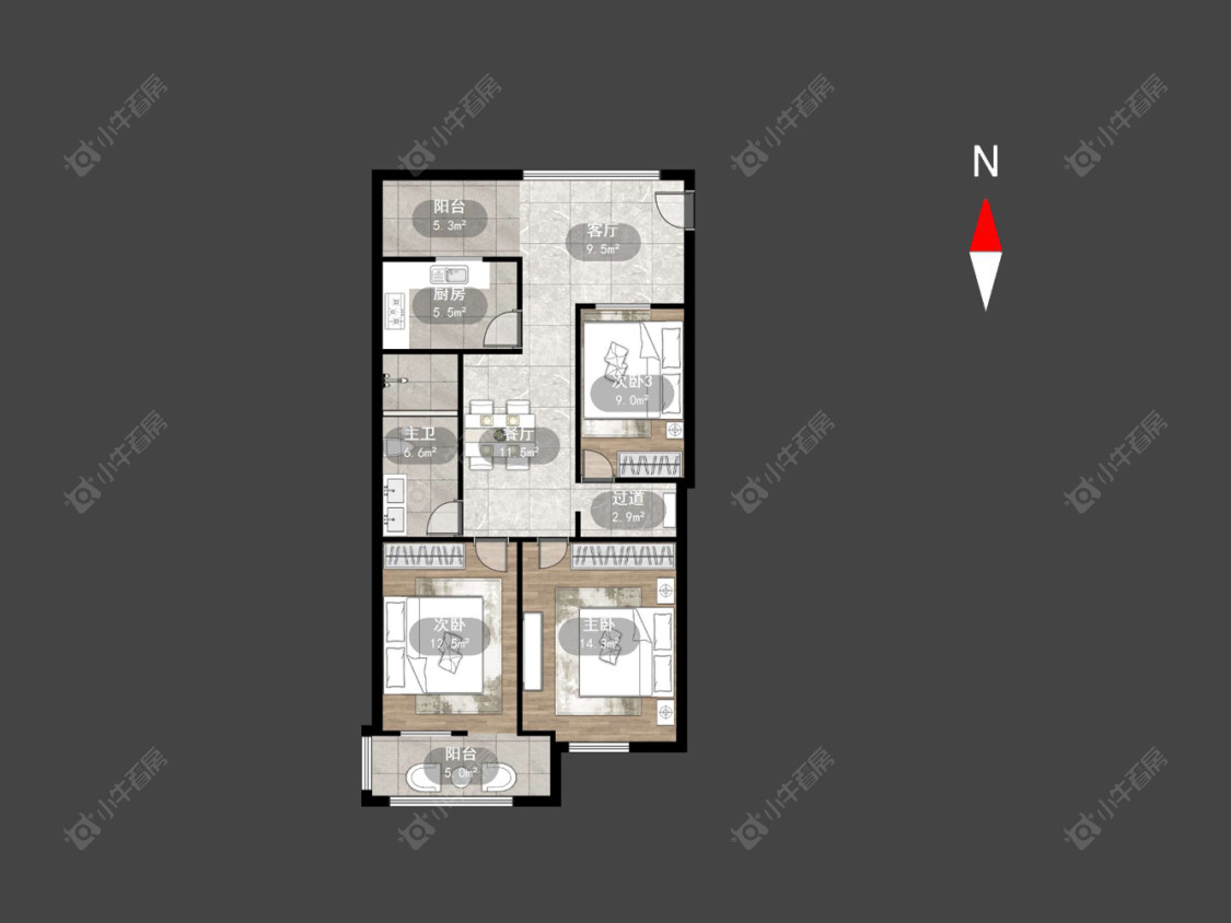 常州惠山苑在售二手房房源户型图_小牛看房