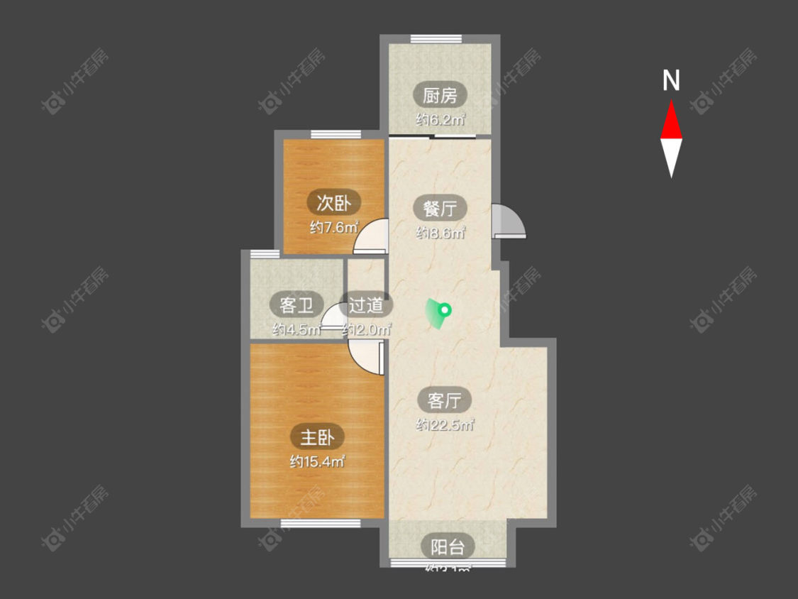 常州百草苑在售二手房源户型图_小牛看房