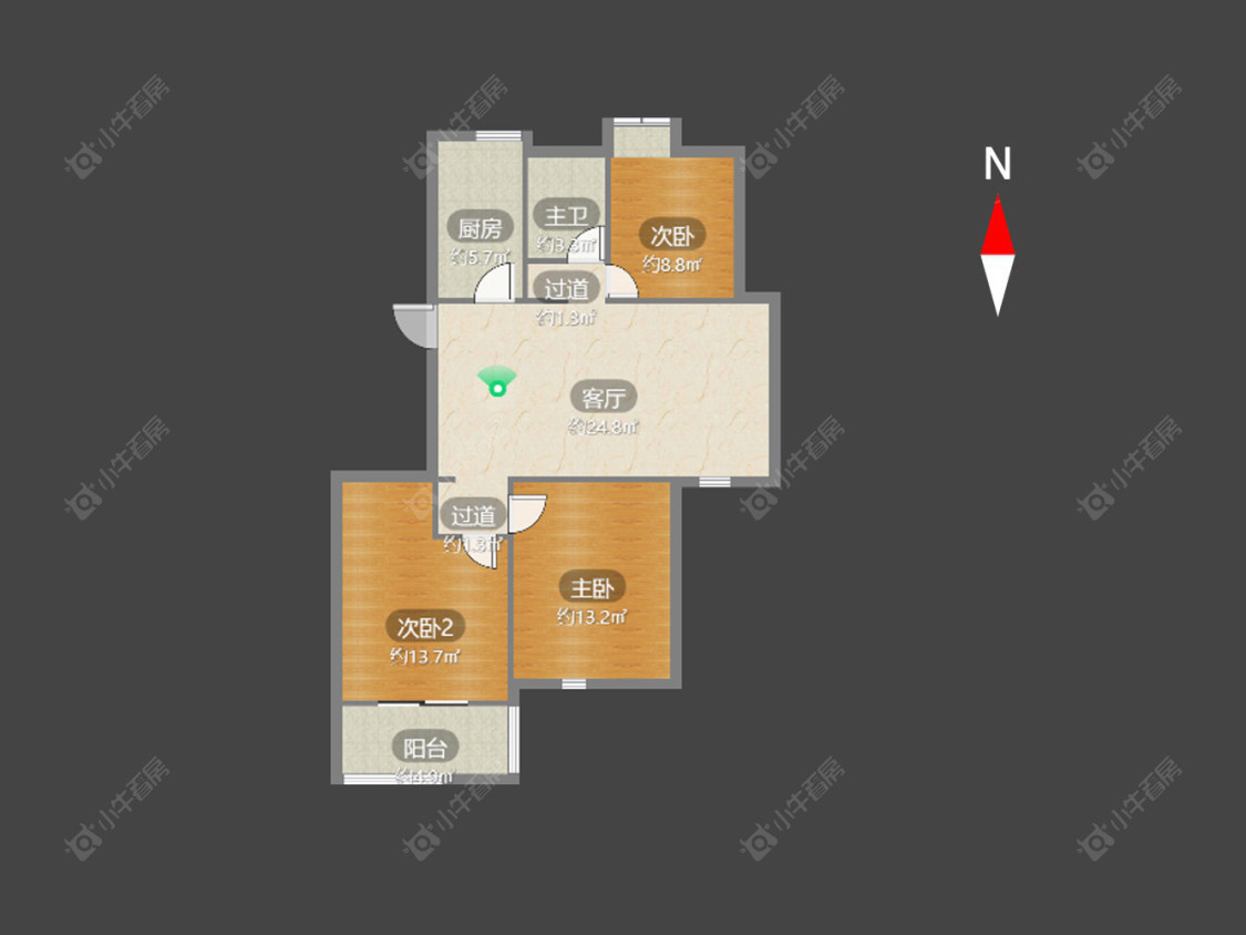 常州米兰阳光在售二手房源户型图_小牛看房