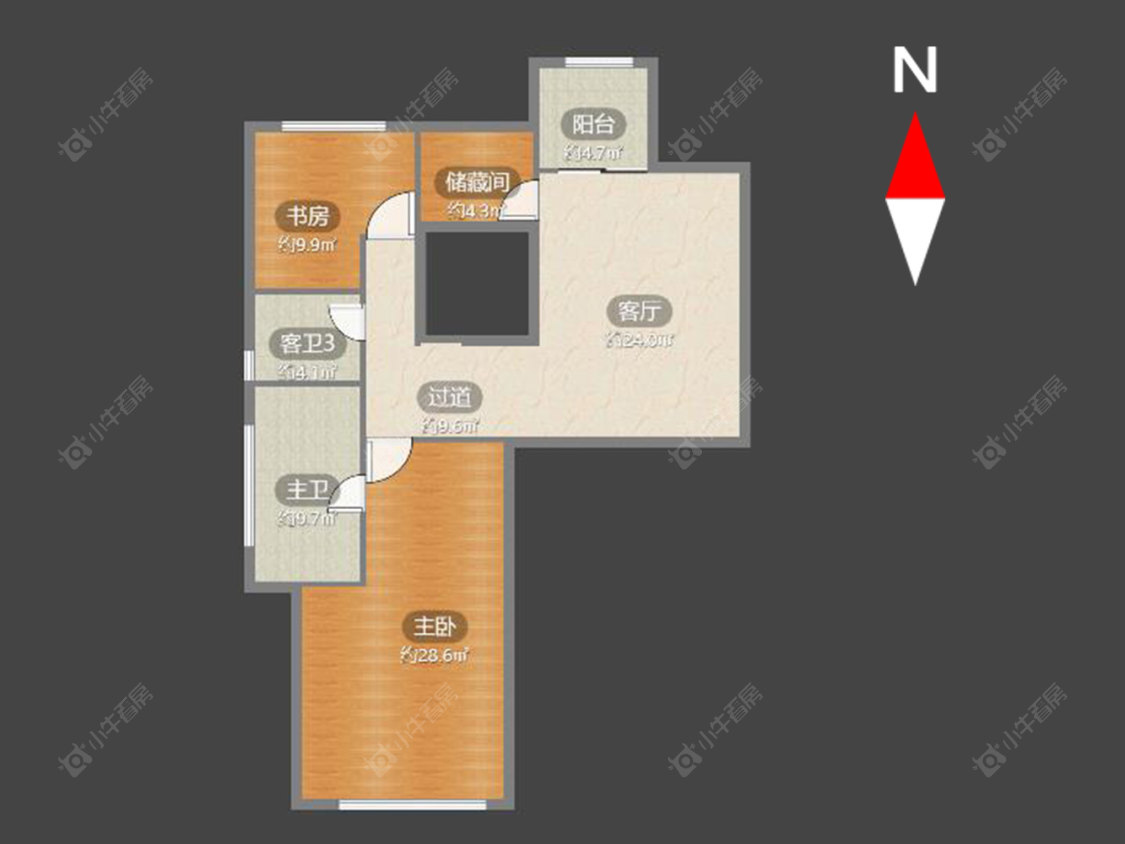 常州金地天际在售二手房源户型图_小牛看房