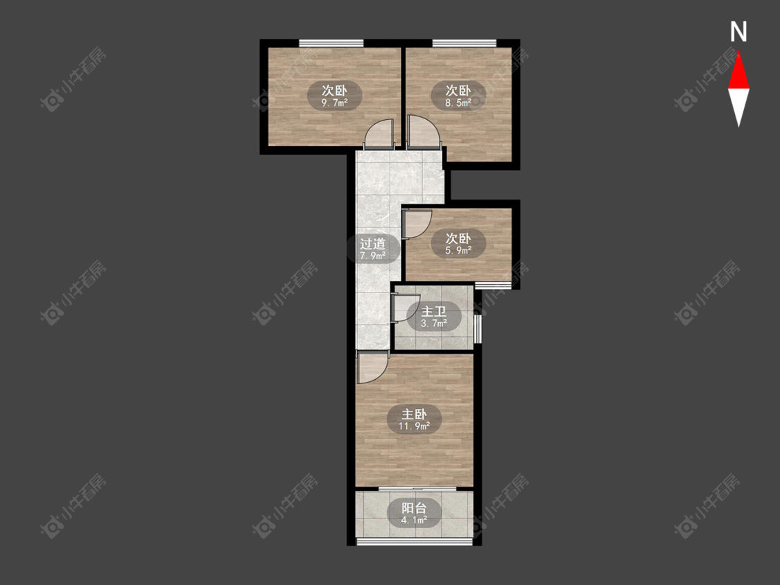 常州时代锦苑在售二手房房源户型图_小牛看房