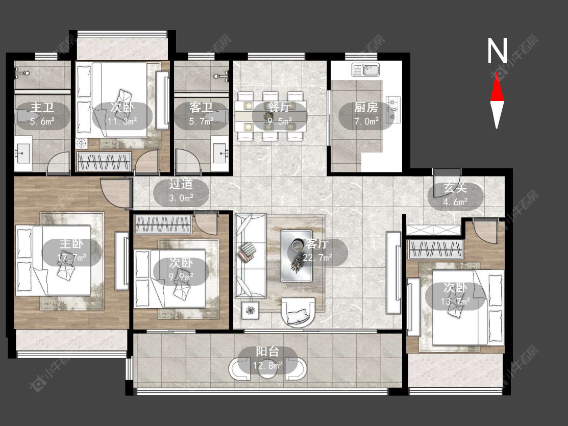 保利龙湖景玥府房源户型图 常州保利龙湖景玥府在售二手房源户型图_小牛看房
