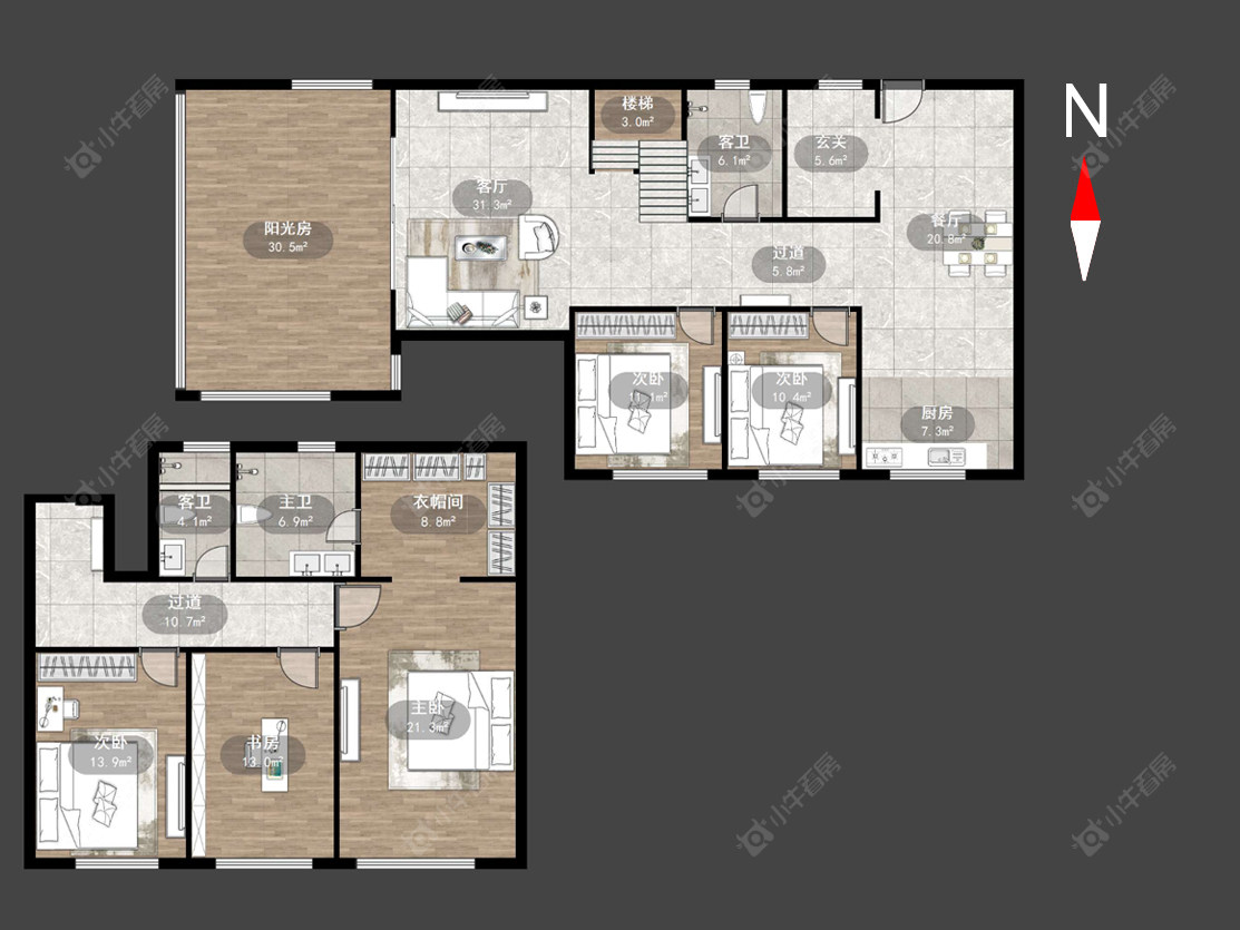 高成天鹅湖房源户型图 常州高成天鹅湖在售二手房源户型图_小牛看房