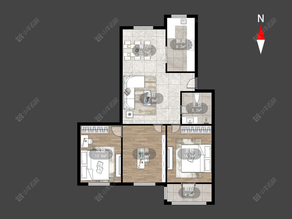 常州体育花苑在售二手房源户型图_小牛看房
