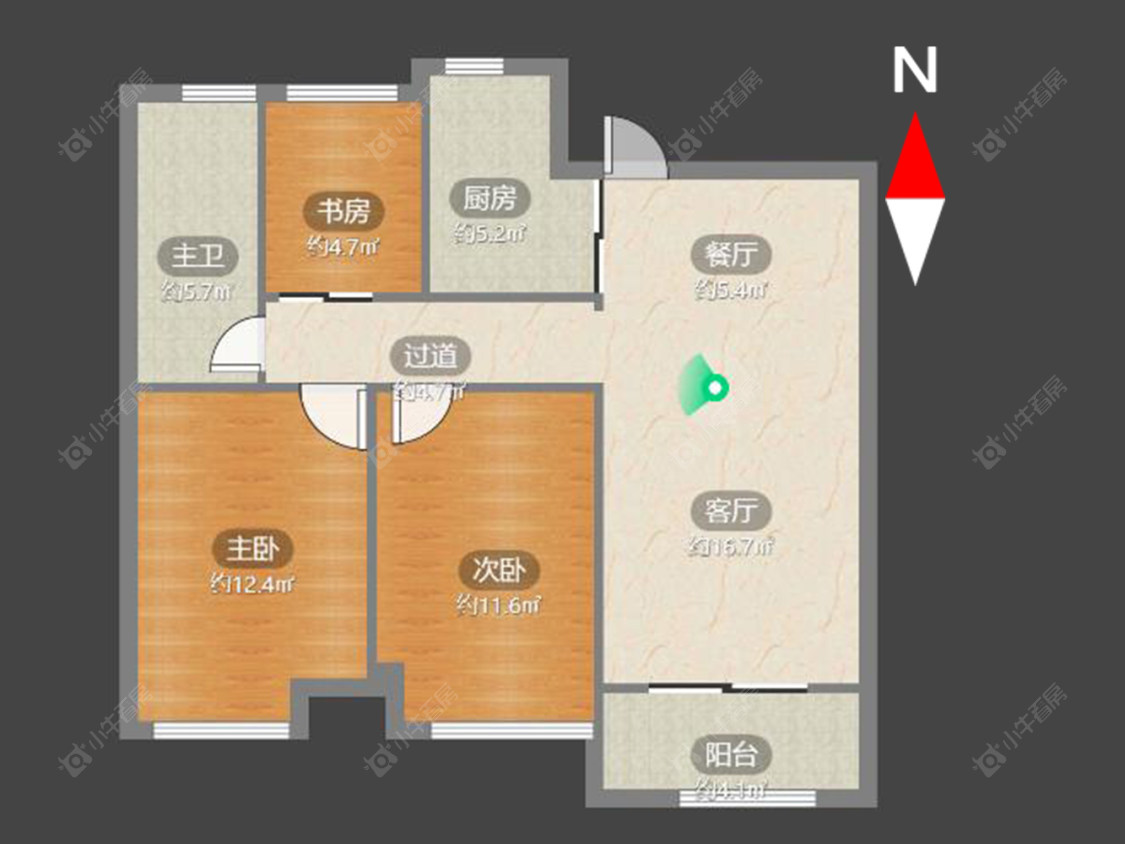 常州金地格林郡在售二手房源户型图_小牛看房