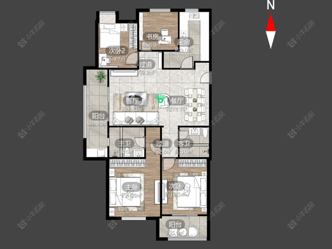 常州金新御园在售二手房源户型图_小牛看房