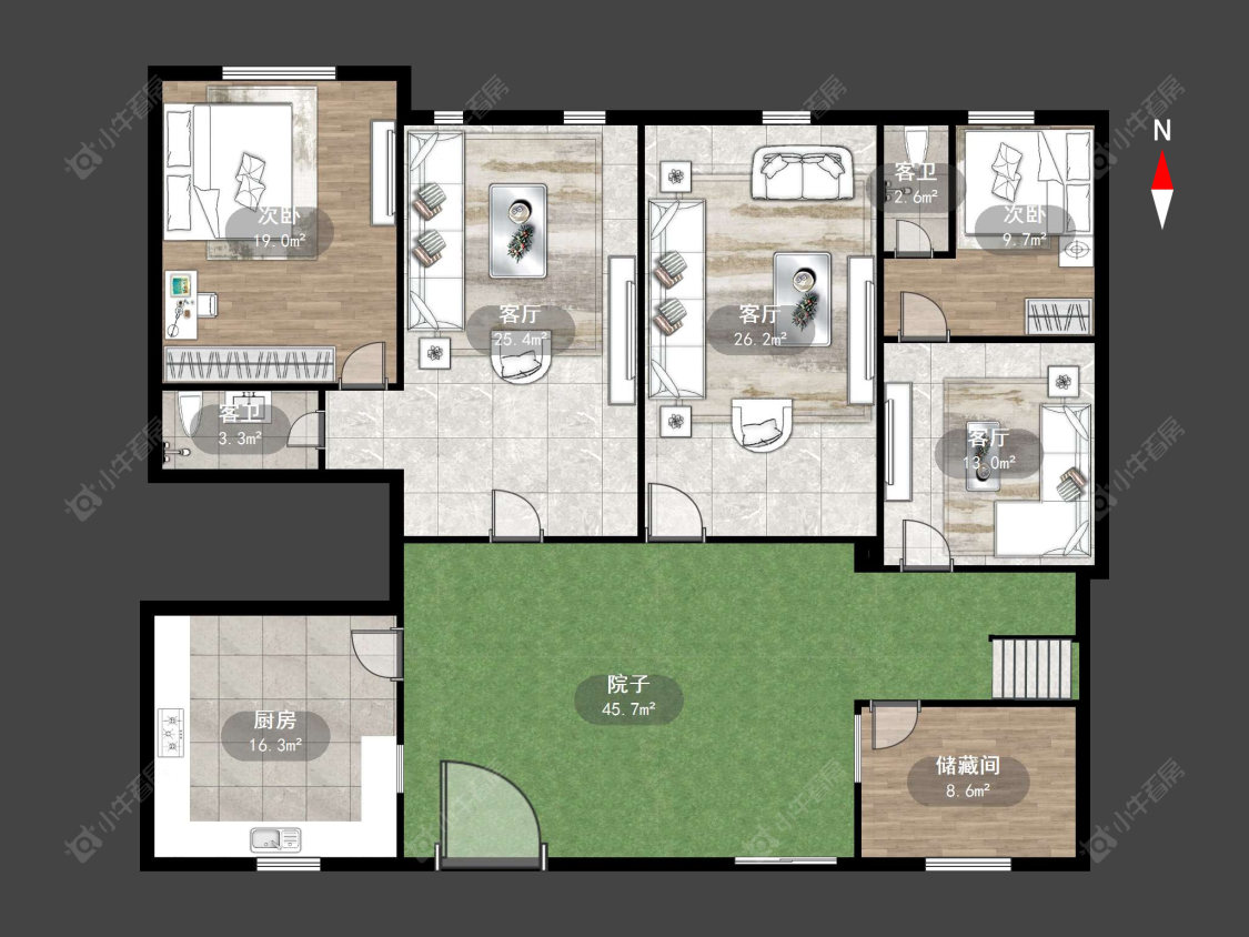常州联城村委赵墓村在售二手房源户型图_小牛看房