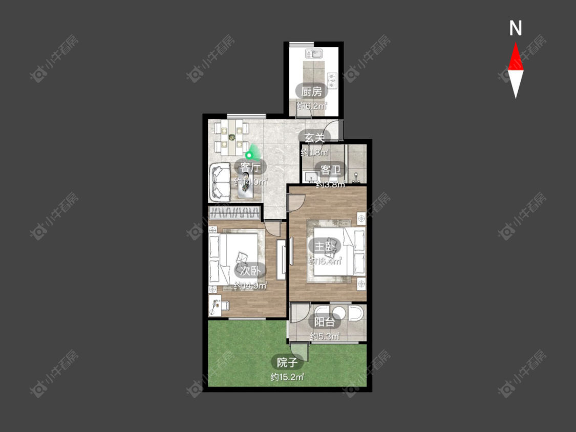 常州翠竹新村东北区在售二手房源户型图_小牛看房