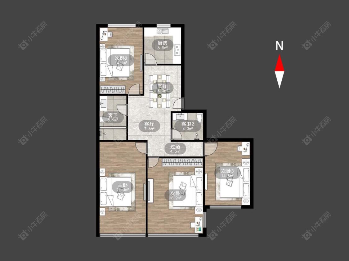 常州常建路在售二手房房源户型图_小牛看房