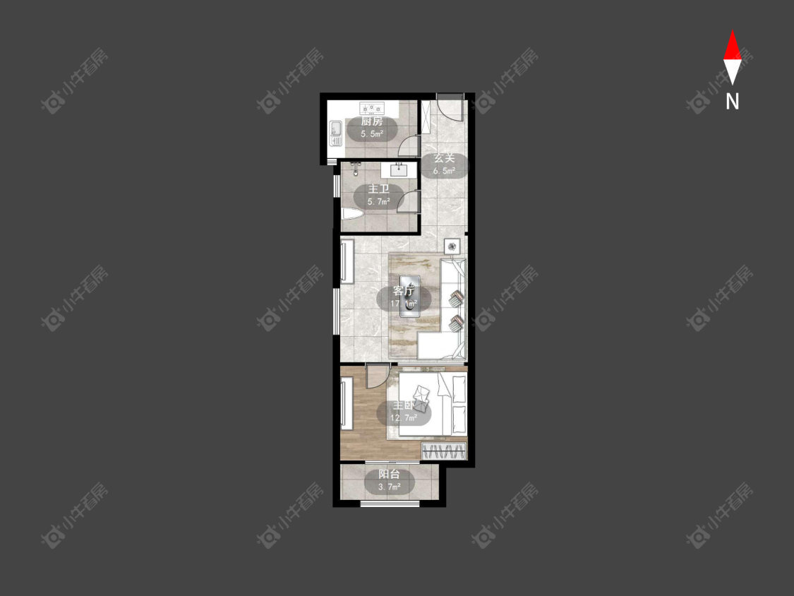 常州九洲新世界花苑在售二手房源户型图_小牛看房