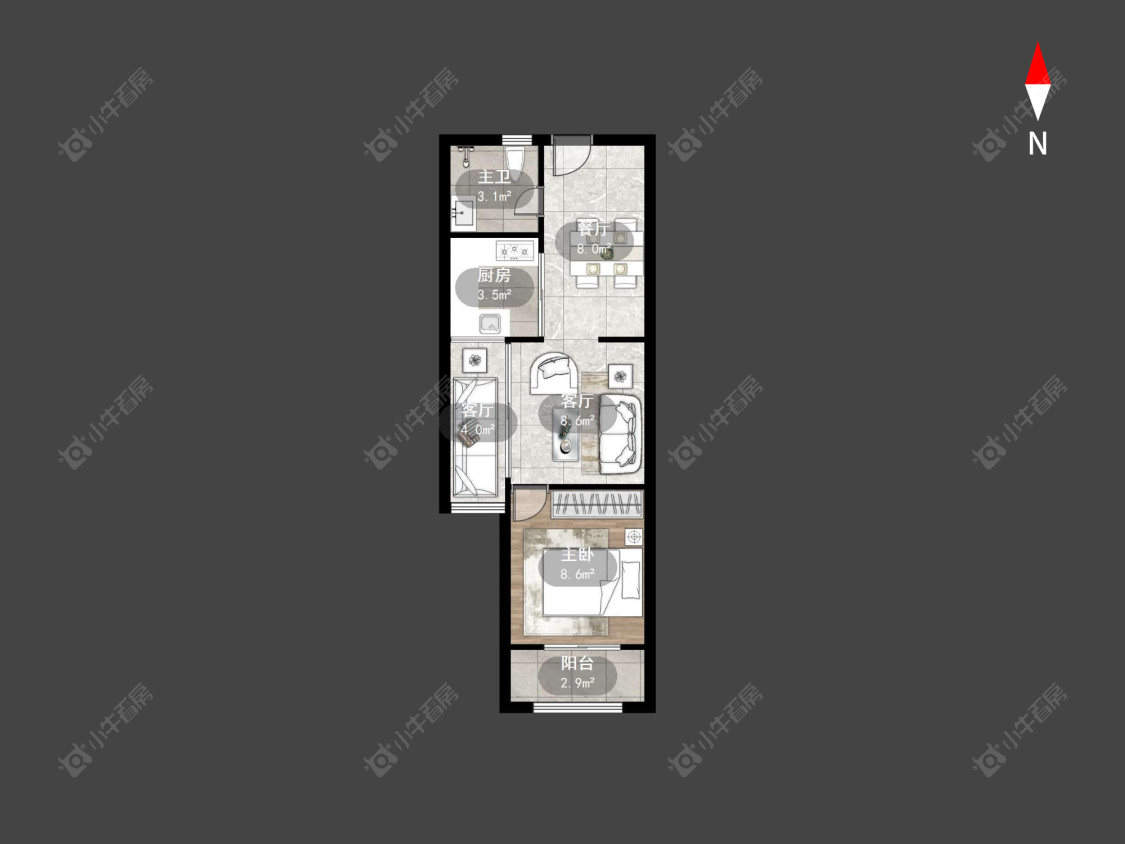 常州九洲玺在售二手房源户型图_小牛看房