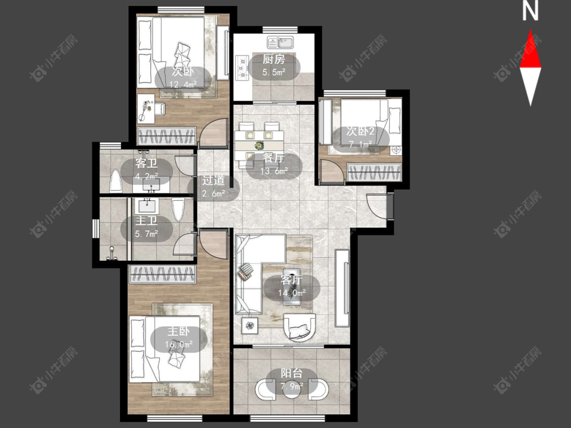 香溢紫郡三期房源户型图 常州香溢紫郡三期在售二手房源户型图_小牛看房