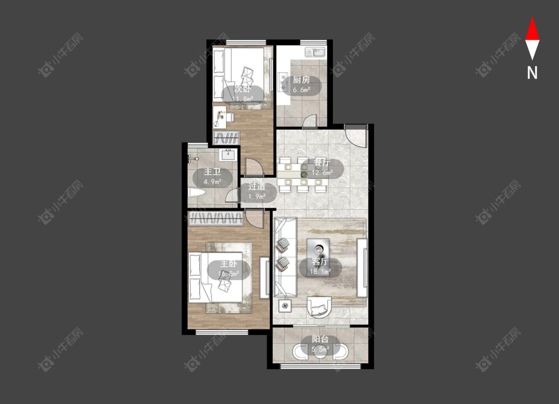 常州兆丰花苑在售二手房源户型图_小牛看房