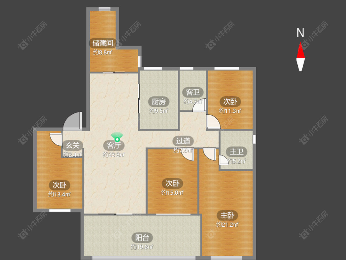 常州新城金郡(天宁)三期在售二手房源户型图_小牛看房