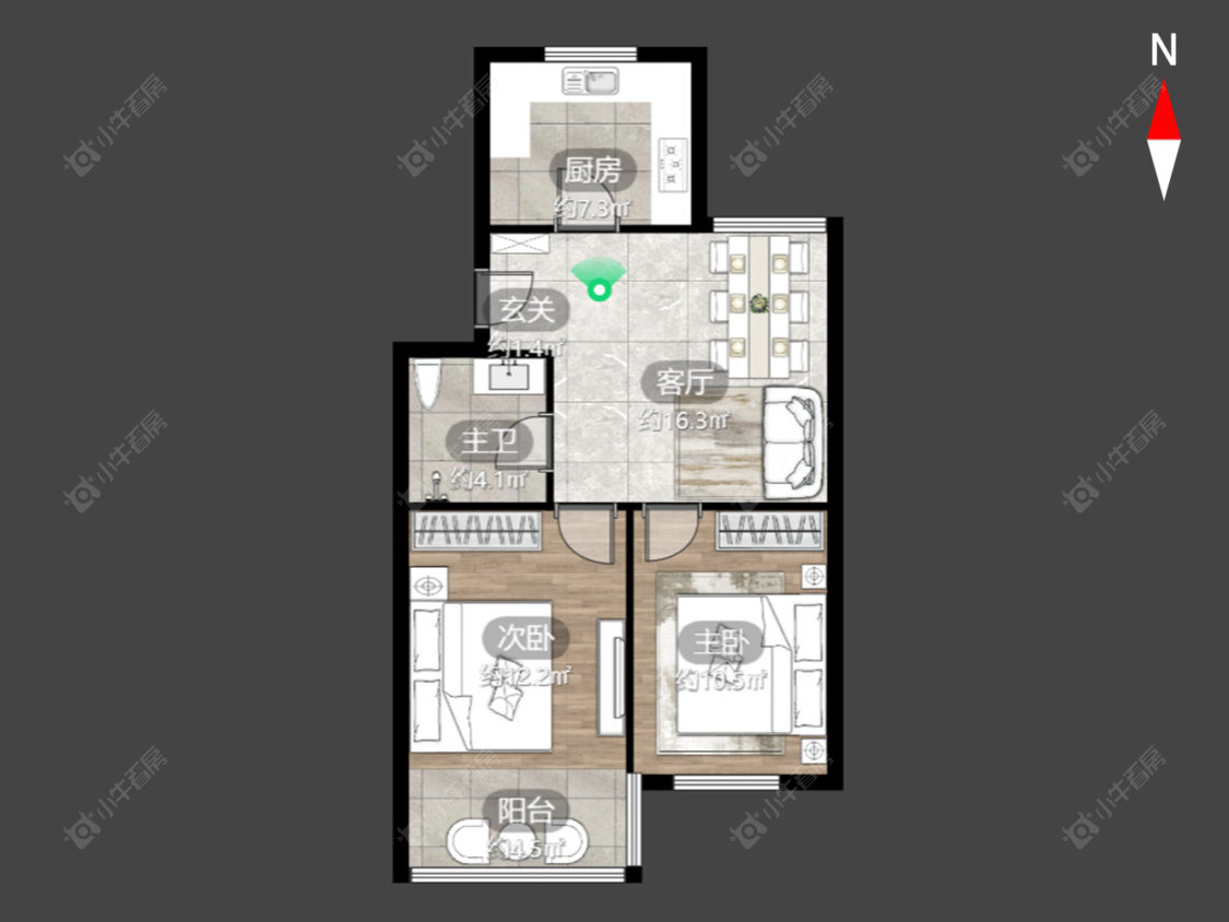 常州中凉新村六期在售二手房源户型图_小牛看房
