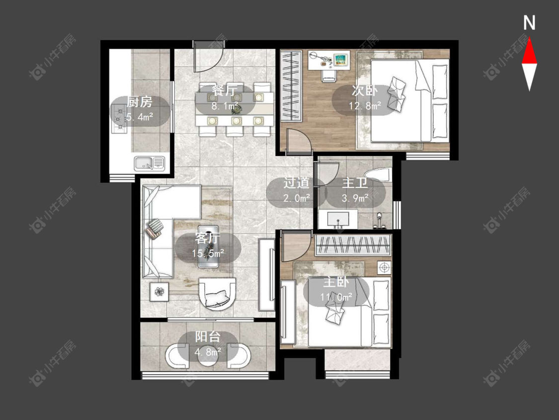 宝龙国际花园一期房源户型图 常州宝龙国际花园一期在售二手房源户型图_小牛看房