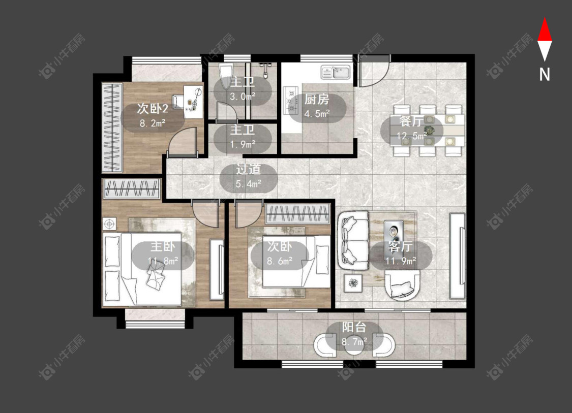 锦凤合鸣房源户型图 常州锦凤合鸣在售二手房源户型图_小牛看房