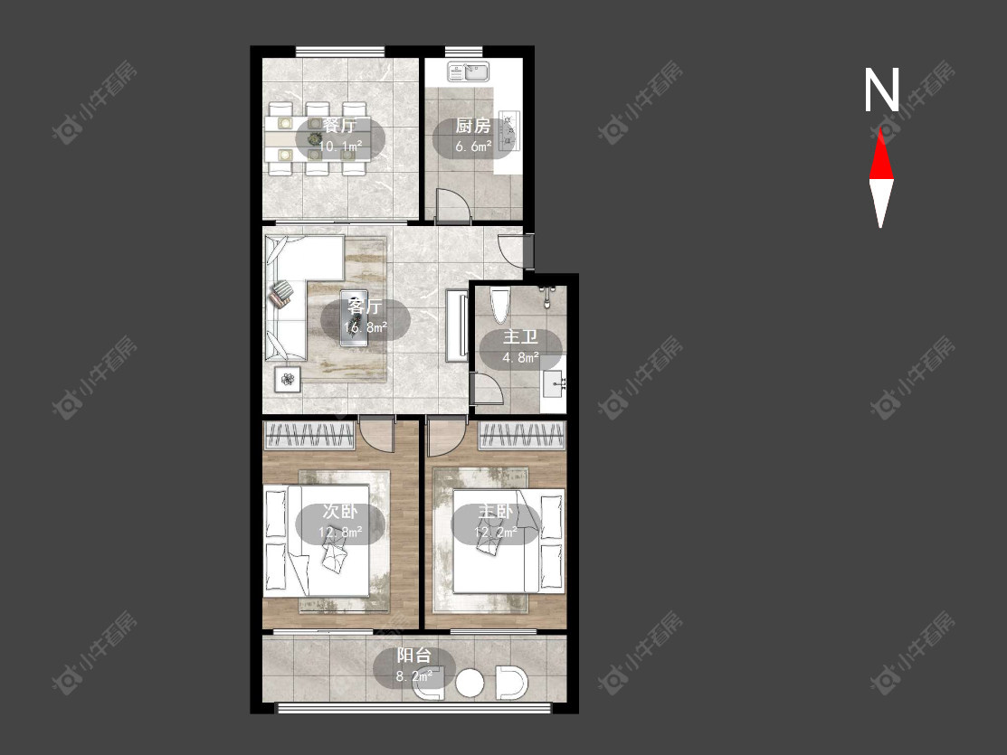 常州清凉新村在售二手房源户型图_小牛看房