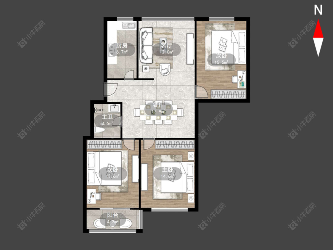常州怀南苑在售二手房源户型图_小牛看房