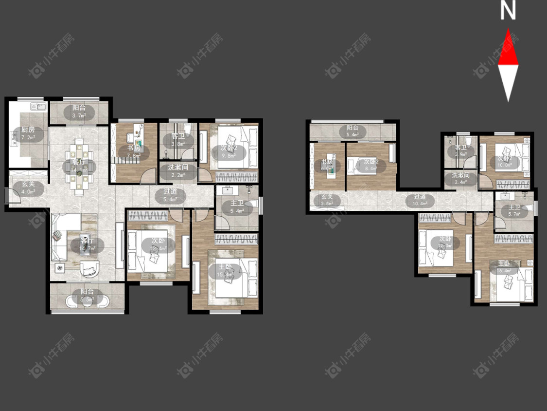 金域东郡房源户型图 常州金域东郡在售二手房源户型图_小牛看房