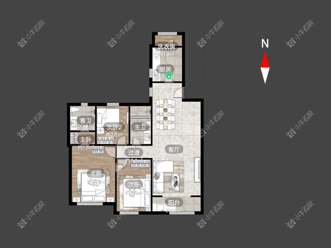 天安花园房源室内图 常州天安花园在租房源室内图_小牛看房
