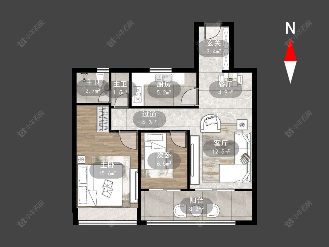 百馨西苑六期房源户型图 常州百馨西苑六期在售二手房源户型图_小牛看房