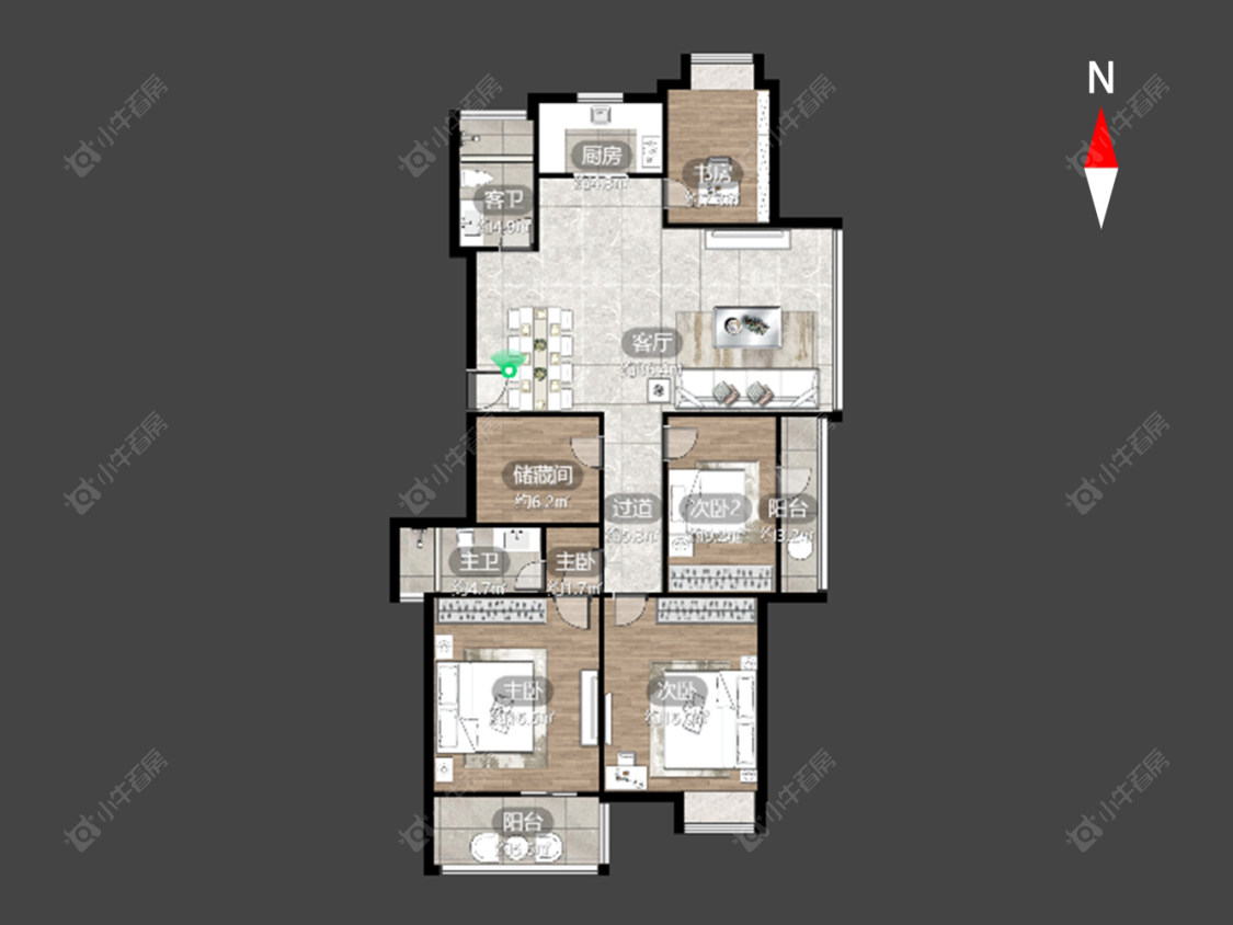 常州陈渡新苑在售二手房源户型图_小牛看房