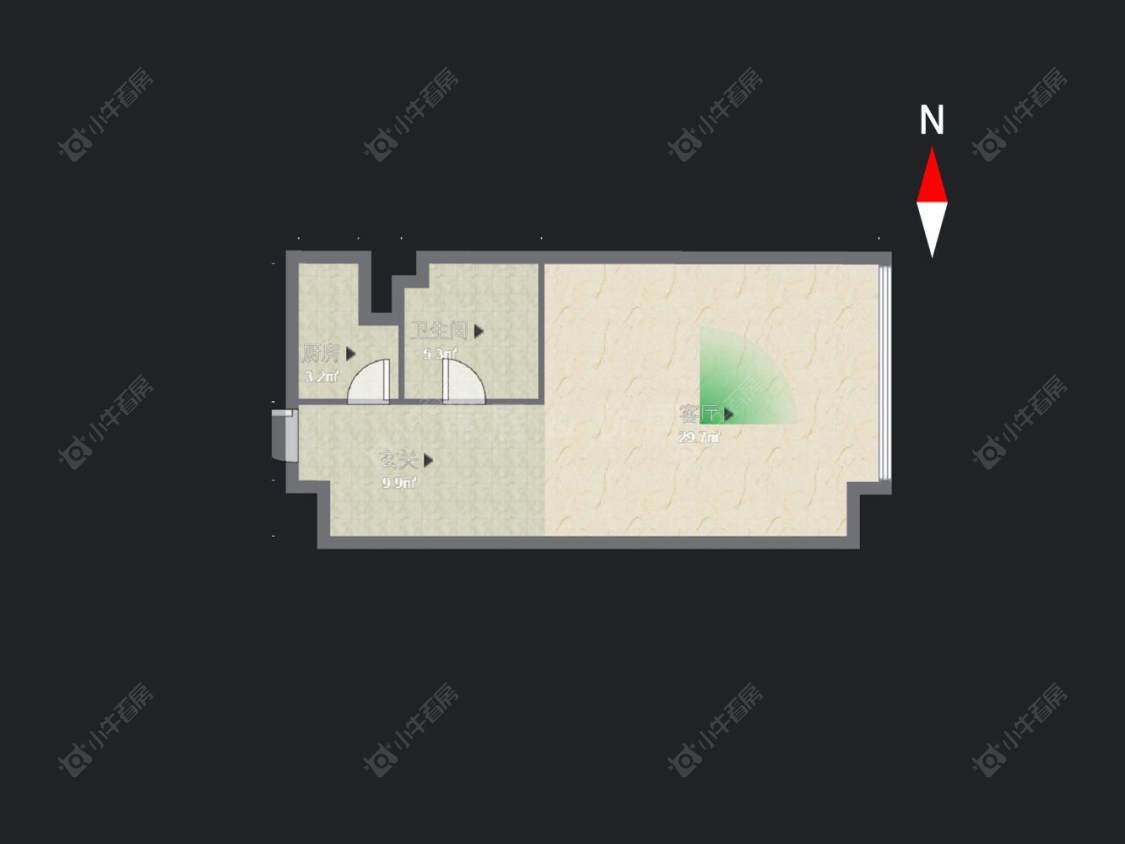 常州莱蒙双子星座公寓在售二手房源户型图_小牛看房