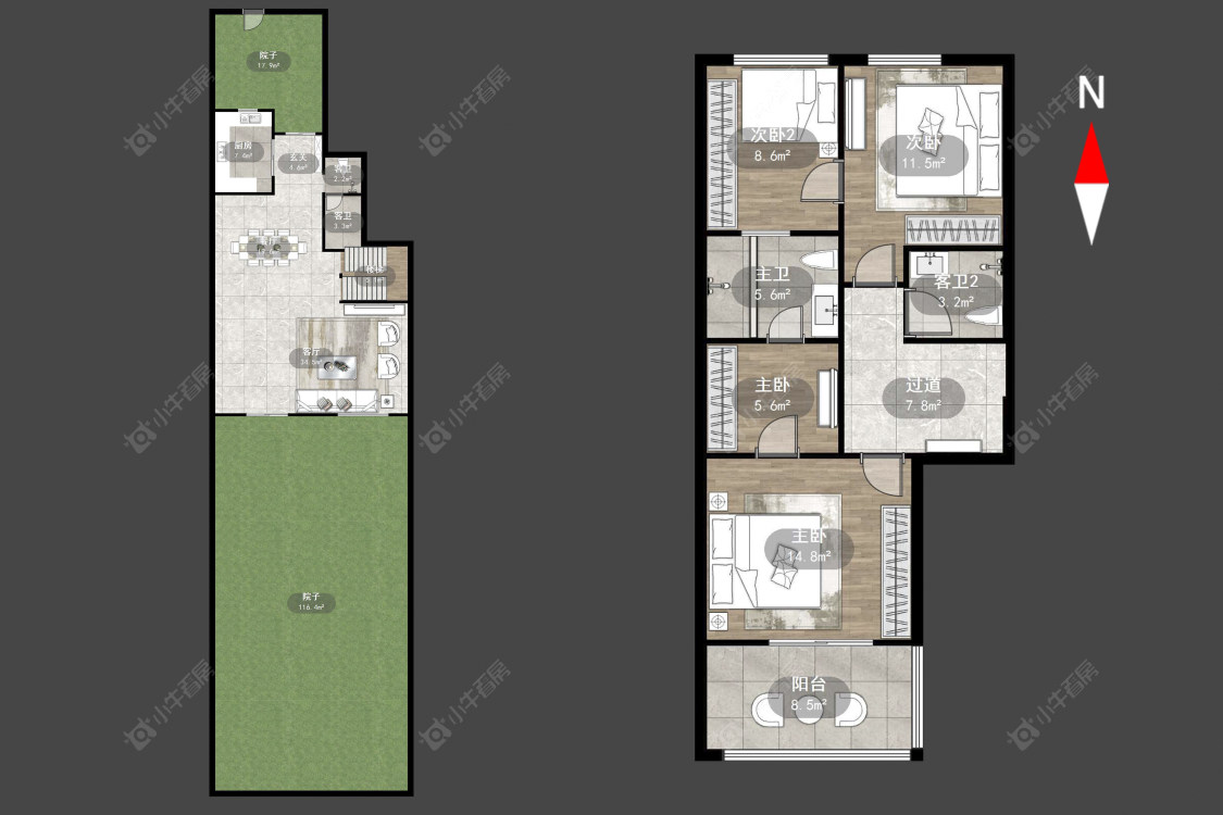 常州玉兰广场五期在售二手房源户型图_小牛看房