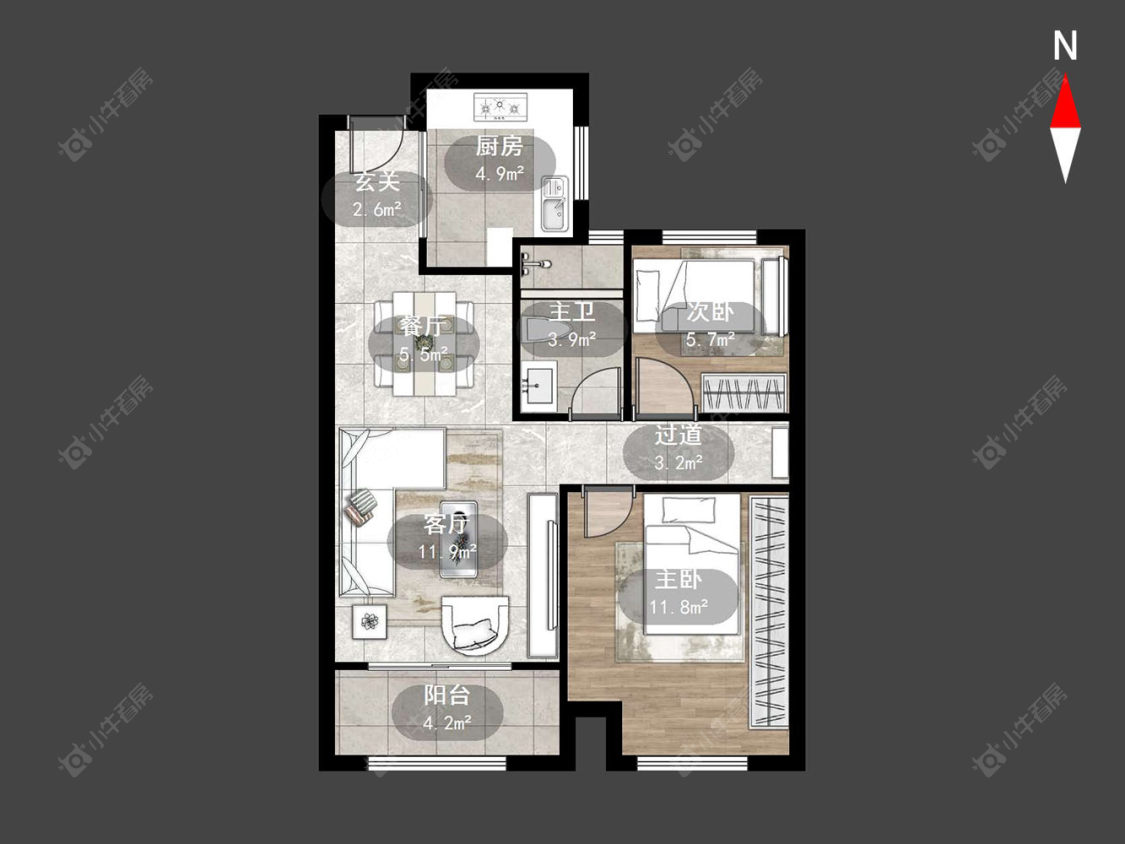 常州丁香苑(钟楼)在售二手房源户型图_小牛看房