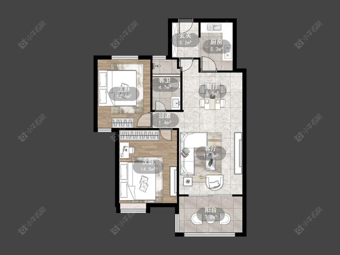 常州嘉源首府在售二手房源户型图_小牛看房