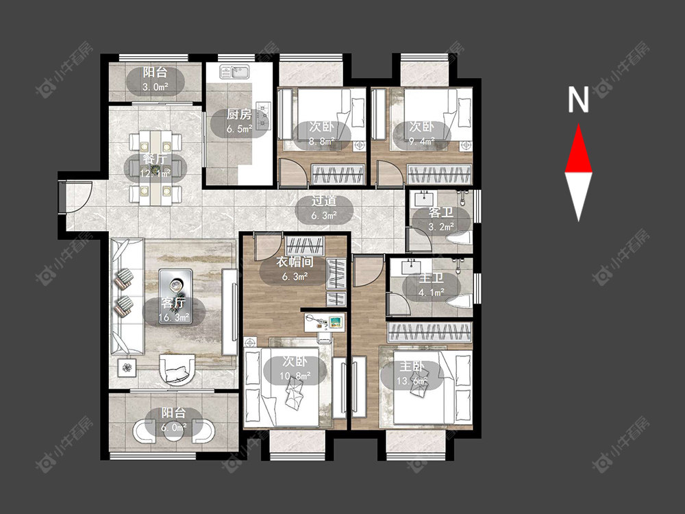 常州红星国际广场在售二手房源户型图_小牛看房