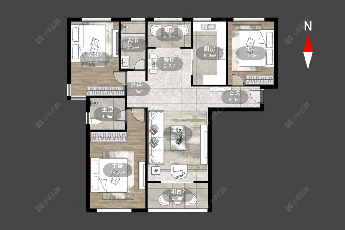 常州外滩1号在售二手房源户型图_小牛看房
