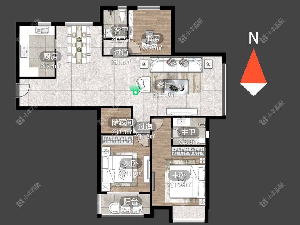 常州南甸苑在租房源户型图_小牛看房