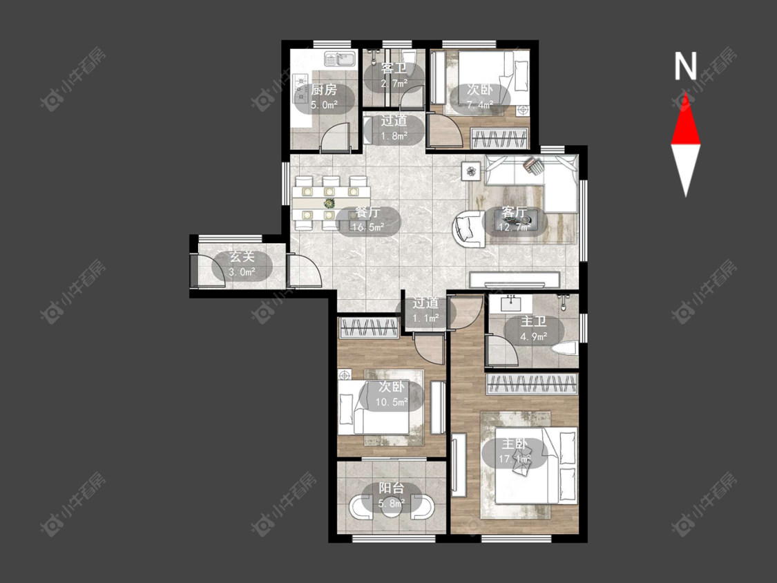 常州怡美花园在售二手房源户型图_小牛看房